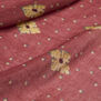 Diamond pattern wool blend scarf