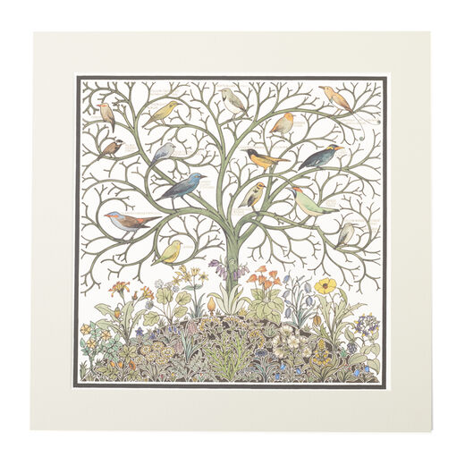 C.F.A. Voysey's Birds of Many Climes - mounted print