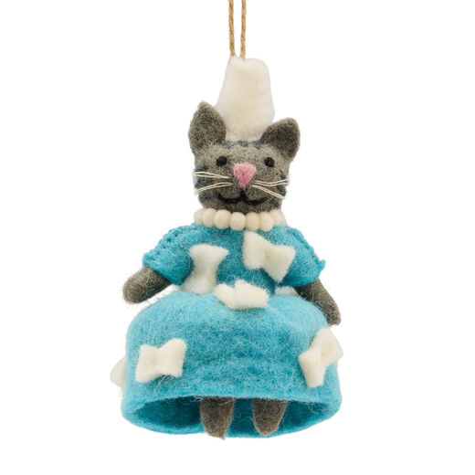 Kitten rococo queen felt decoration