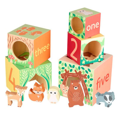 Woodland wooden stacking cubes