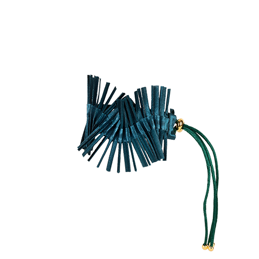 Teal wave bracelet by Alexandra Tsoukala