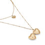 Heart locket pendant necklace