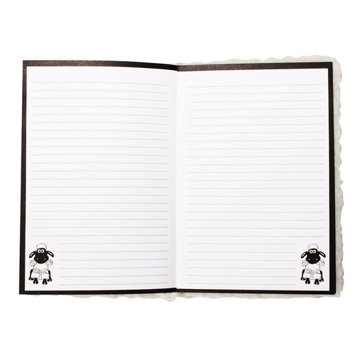 Shaun the Sheep A5 lined plush notebook