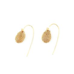 Mini woven pod earrings by Milena Zu