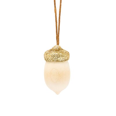 Golden acorn decoration