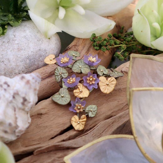 Giverny waterlily brooch by Michael Michaud
