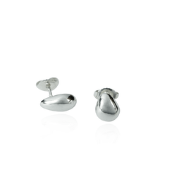 Silver stud earrings by Mounir&nbsp;&nbsp;