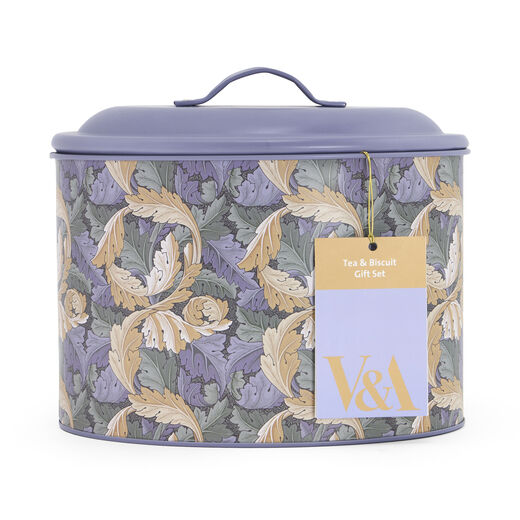 V&A William Morris tea and biscuits tin