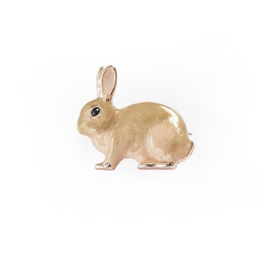 Rabbit shaped brooch.