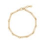 Paperclip chain charm bracelet by Michael Michaud