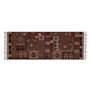 Multicoloured pattern scarf