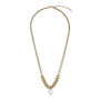 Cotton pearl pendant necklace by Anq