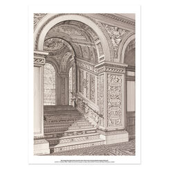 The West Staircase by John R. E. Watkins &ndash; A4 print