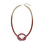 Ruby nectarine mesh necklace by Sarah Cavender