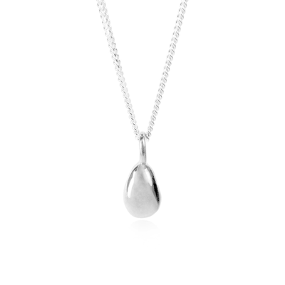Silver pendant necklace by Mounir