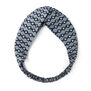 Blue geometric soft headband