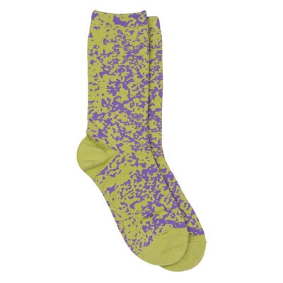 Neon green paint drips socks