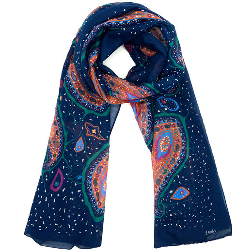 Exploded Paisley Print Scarf by Drake&rsquo;s