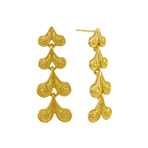 Wave drop earrings by Ottoman Hands