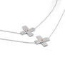 Long mixed metal necklace by Kate Trouw
