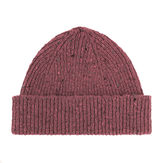 Dusty pink wool hat 