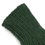 Green cable wool socks