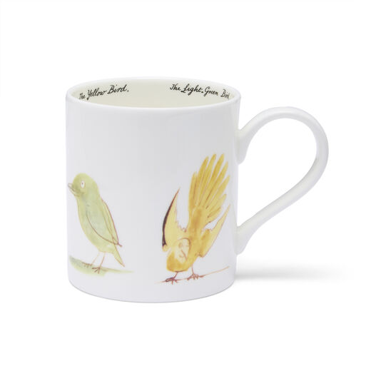 Bone china mug featuring a design adapted from a drawing by Edward Lear held in the V&A archive.