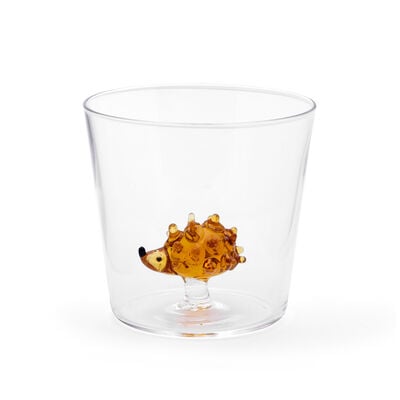 Hedgehog tumbler glass by Ichendorf Milano