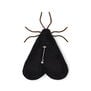 Embroidered moth brooch