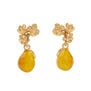 Pear drop earrings by Fable England