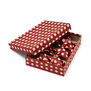 Polka dot paper stars (set of 6)