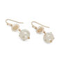Starburst pearl drop earrings