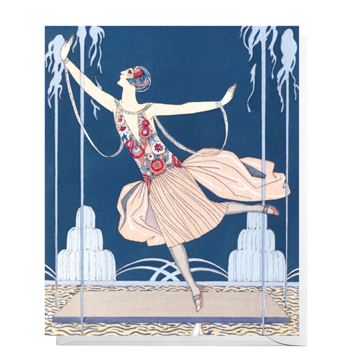 Ice skating greeting card