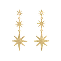 Star drop earrings by Ottoman Hands