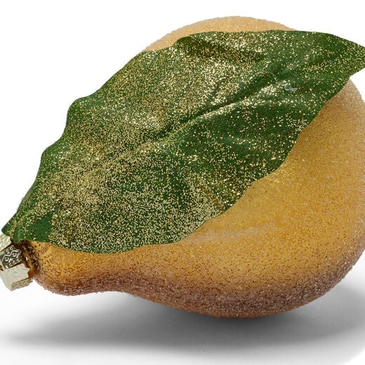 Glass pear Christmas decoration