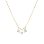 Amethyst and quartz adjustable necklace by Mounir