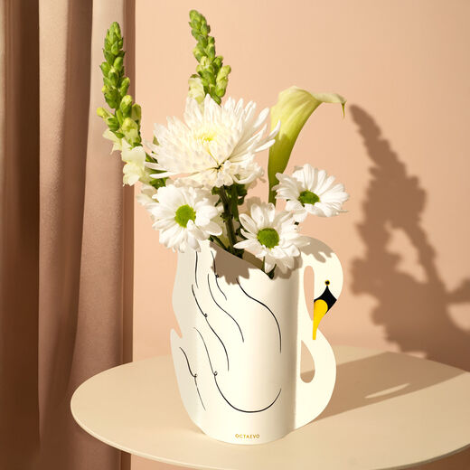 Swan mini paper vase
