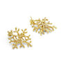 Coral stud earrings by Ottoman Hands