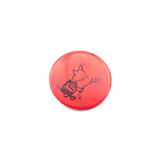 Piglet button badge