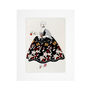 Une Dame du Chateau by George Barbier - 8 x 10 " mounted print