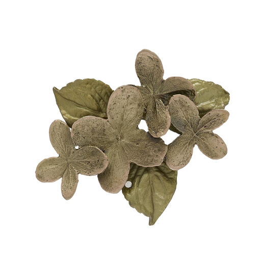 Leaves and buds have been cast in bronze with an antique bronze and copper finish to create this beautiful brooch