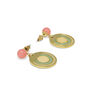 Art Deco circle drop earrings