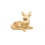 Fawn enamel brooch by Fable England