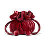 Burgundy velvet jewellery pouch