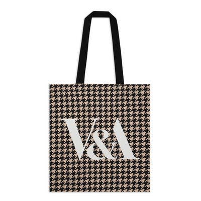 Pink Houndstooth tote bag