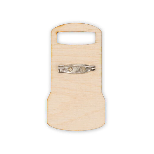 Tower Hamlets wooden pin badge