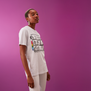 Model is a UK 6 and wears size small Eadweard Muybridge Leapfrog t-shirt
