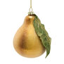 Glass pear Christmas decoration
