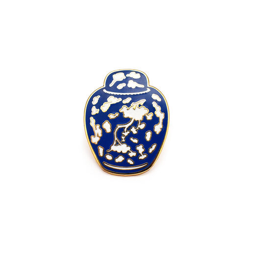 Filthy Lucre ginger jar enamel badge