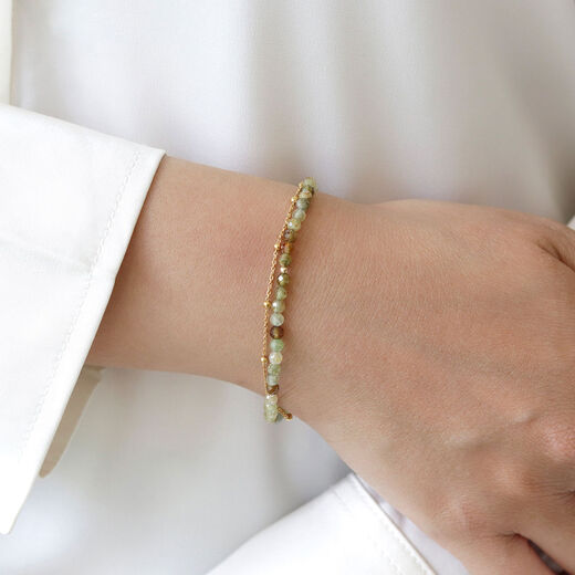 Green garnet bracelet by Mounir